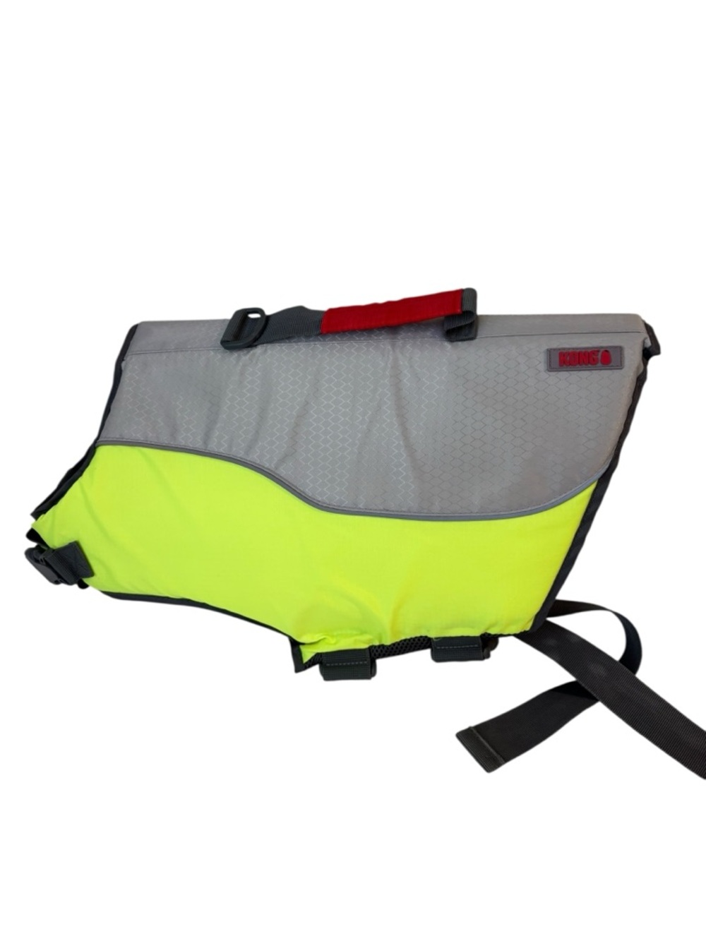 Kong Dog Life Jacket Vest XL 50-80 Pounds Yellow and Gray